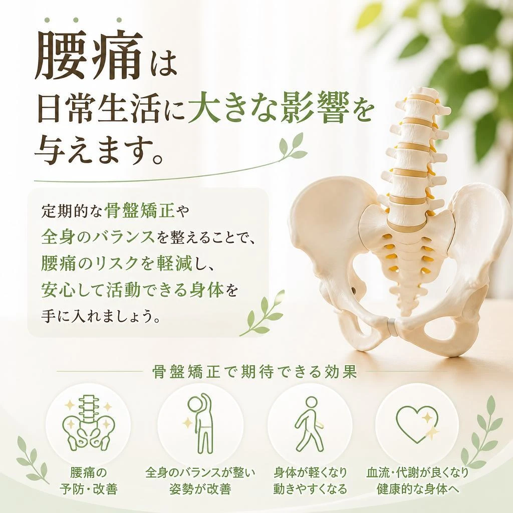 腰痛予防のための施術