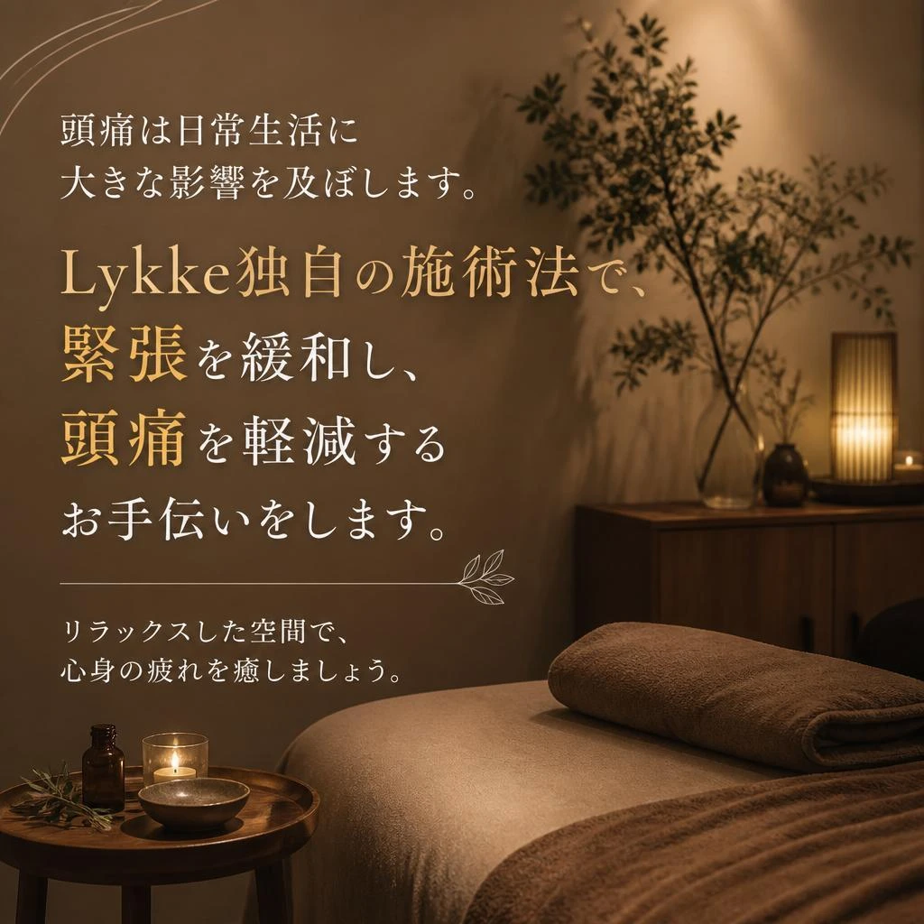 頭痛緩和のための整体