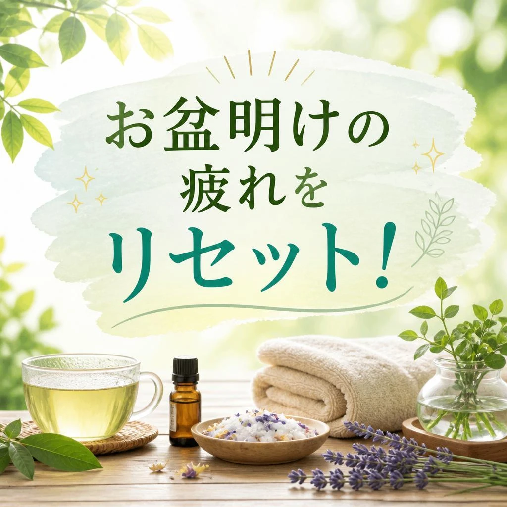 お盆明けの疲れをリセット！